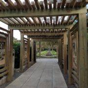 A covered walkway